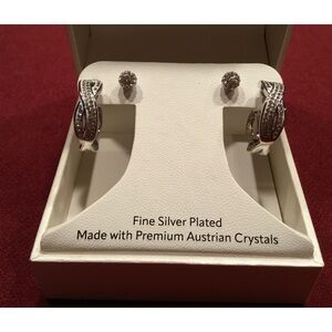 Never used fine silver plated earrings